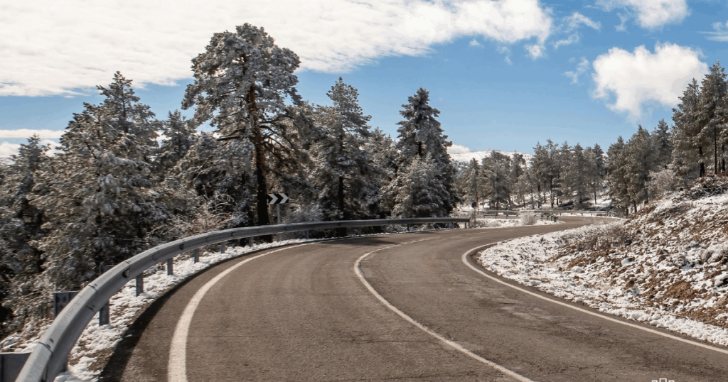nieve en la montaña
