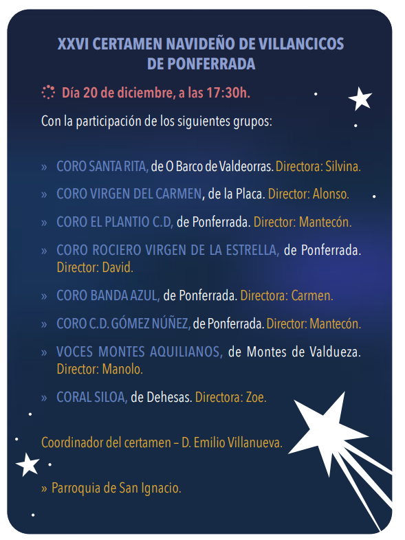 Certamen Navideño de Villancicos de Ponferrada