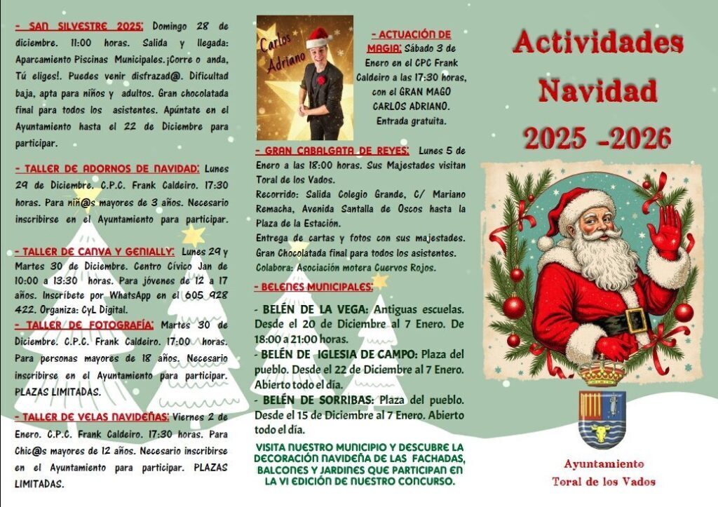 PROGRAMA NAVIDAD Toral de los Vados 2025 2