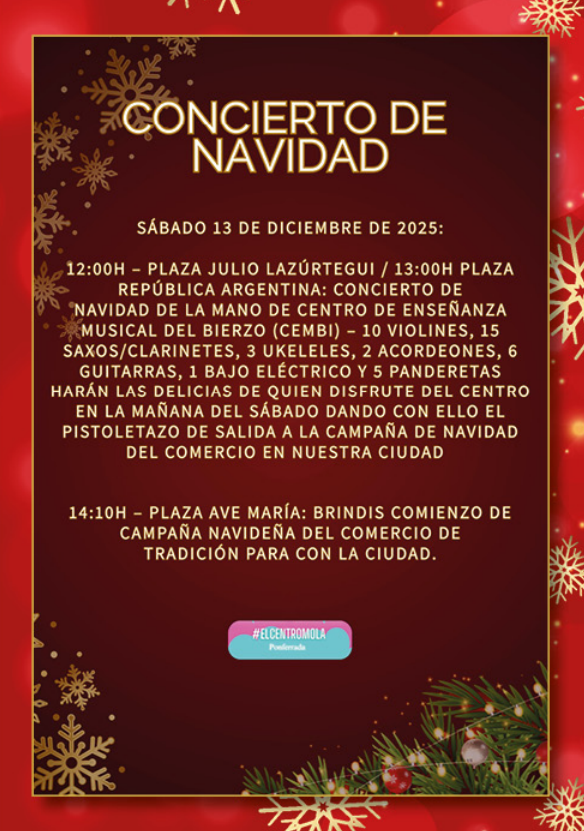 concierto de navidad el centromola