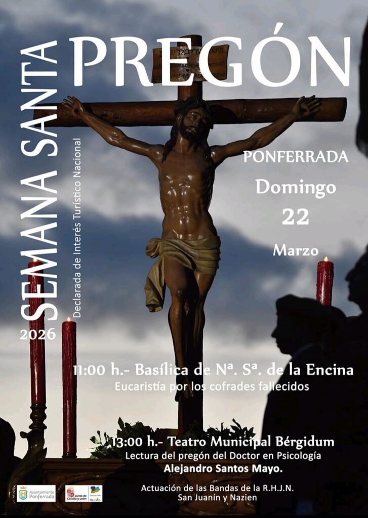 cartel pregon semana santa ponferrada 2026