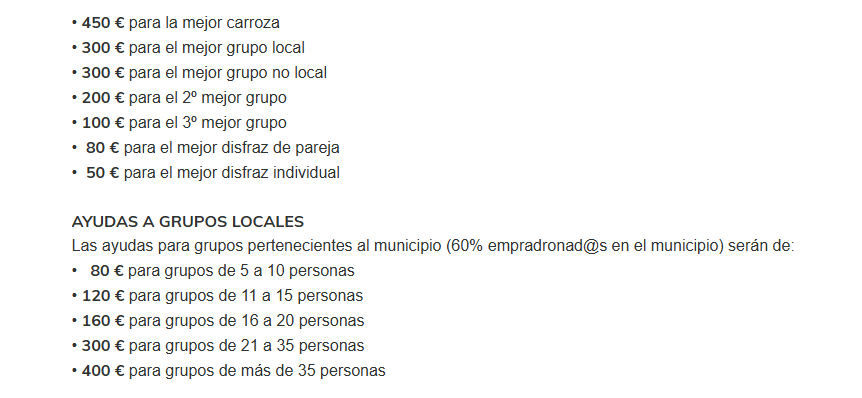 premios carnaval camponaraya