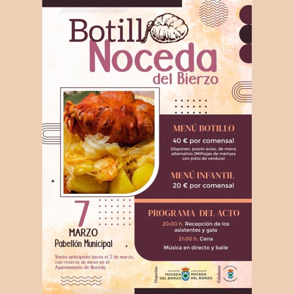 Cartel Botillo Noceda del Bierzo 2026