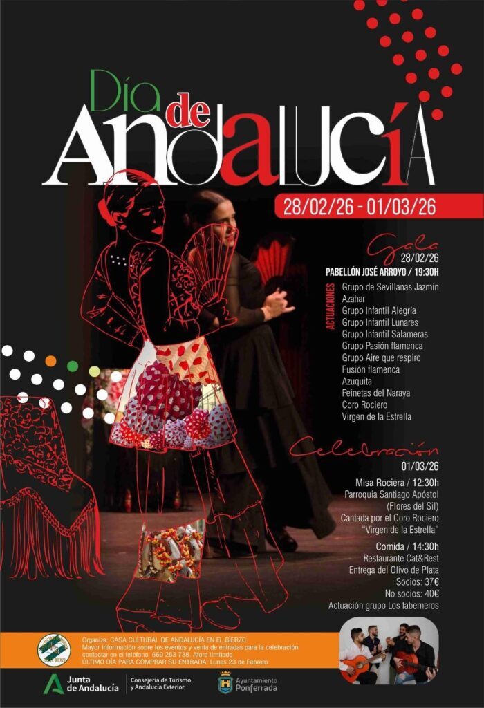 Celebración día de Andalucía 2026 en Ponferrada