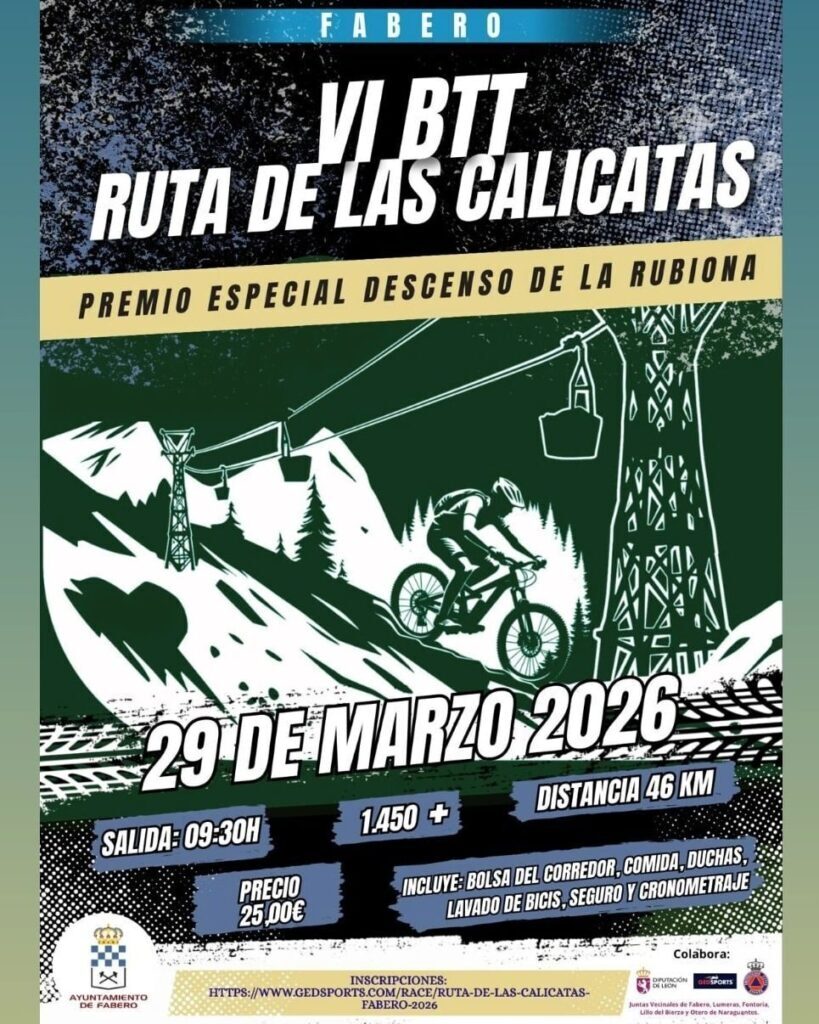 CARTEL VI BTT RUTA DE LAS CALICATAS
