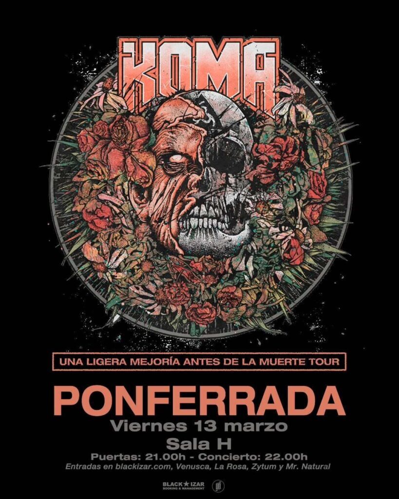 Cartel KOMA en Ponferrada