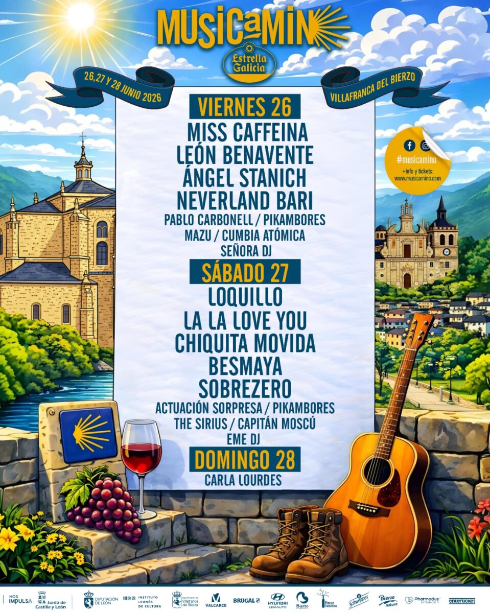 Cartel con actuaciones diarias