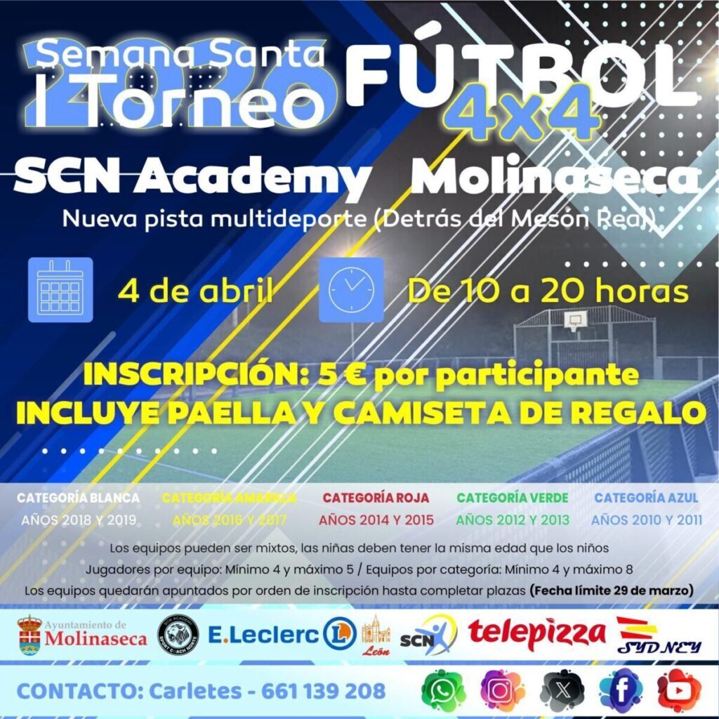 Torneo de semana santa Futbol 4x4 molinaseca