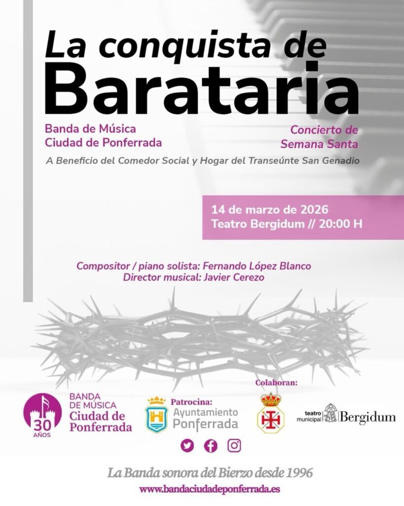 concierto de semana santa banda de musica ciudad de Ponferrada