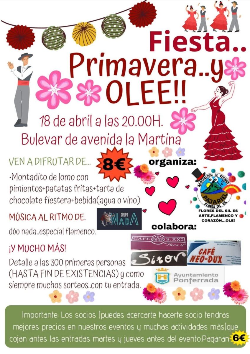 cartel Fiesta de Primavera en el Bulevar de la Martina 2026