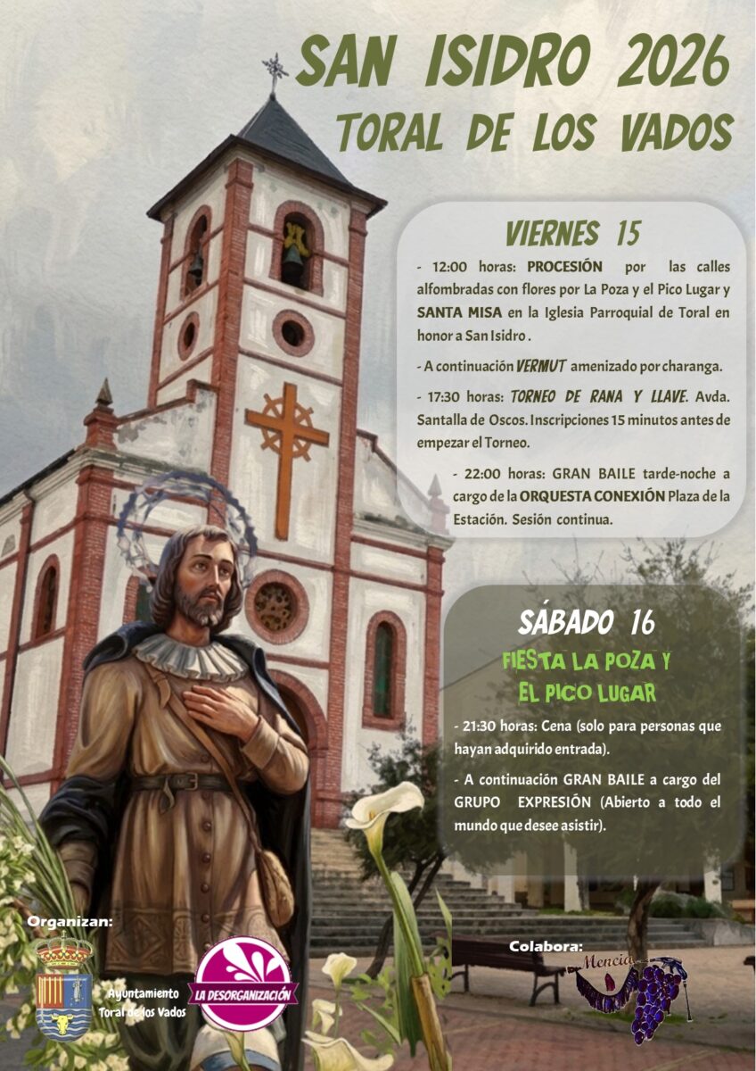 SAN ISIDRO 2026 EN TORAL DE LOS VADOS
