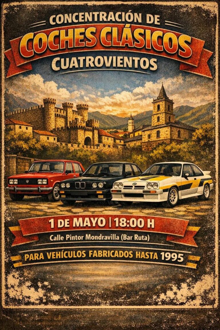 concentracion de coches clasicos 4v