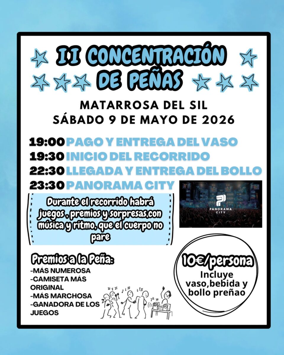 concetracion de peñas matarrosa 2026