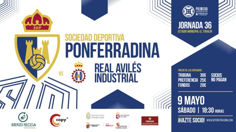 1 RFEF: SD Ponferradina - Real Avilés Industrial (Jornada 36)