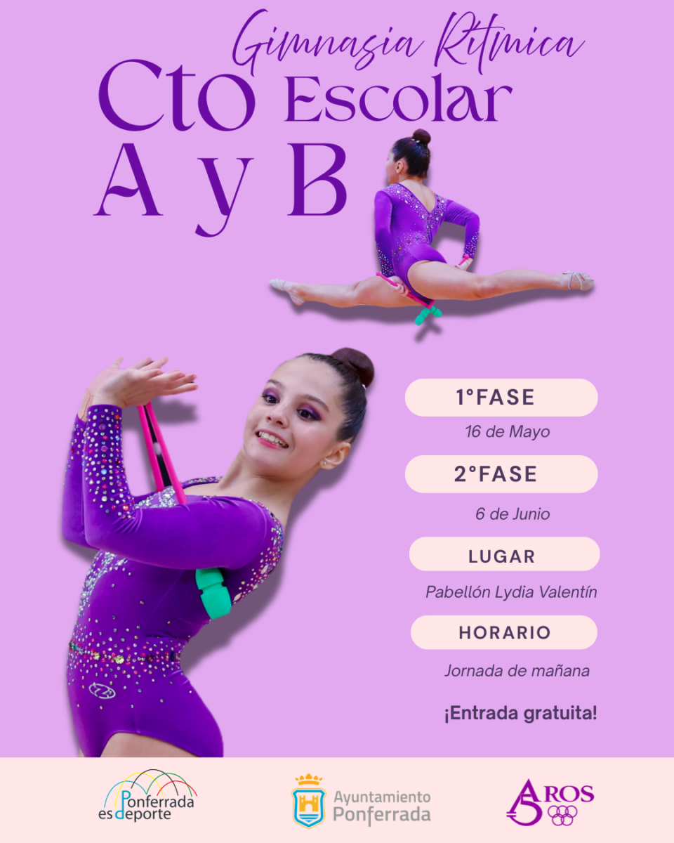 Campeonato Escolar de Gimnasia Rítmica en Ponferrada