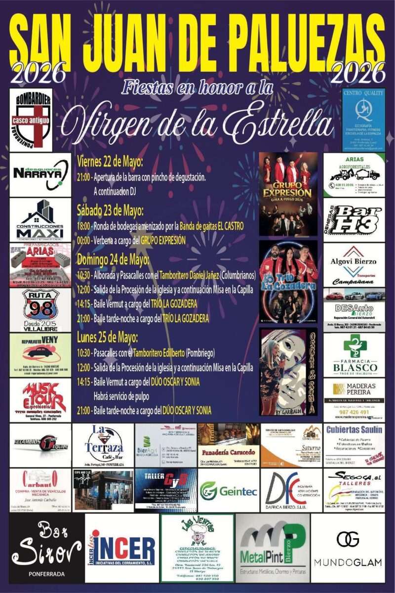 Fiestas de San Juan de Paluezas 2026