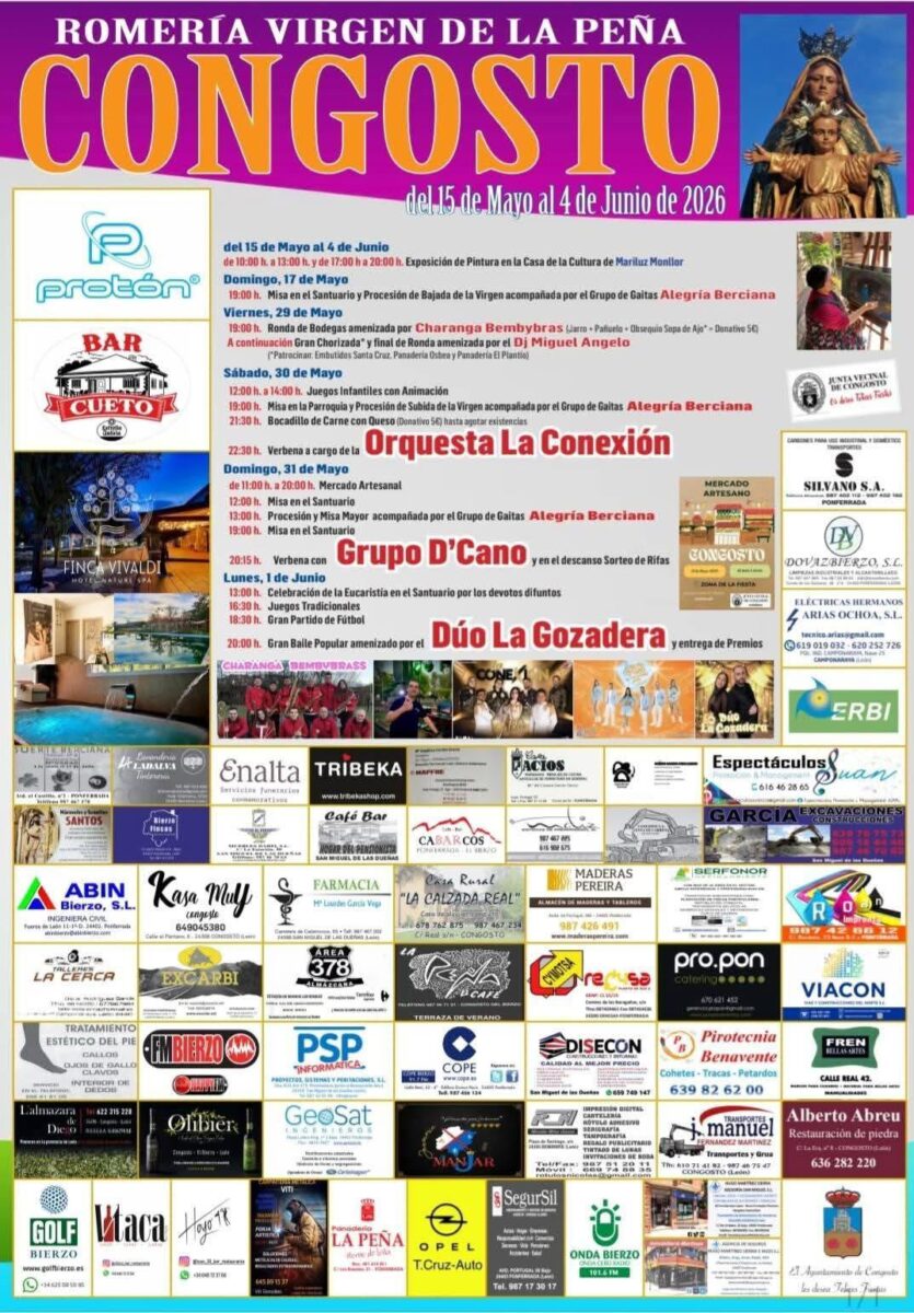 cartel fiestas de congosto 2026