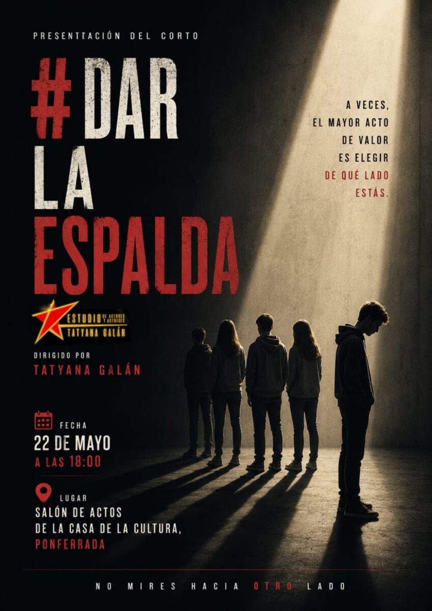 cartel: dar la espalda tatyana galan