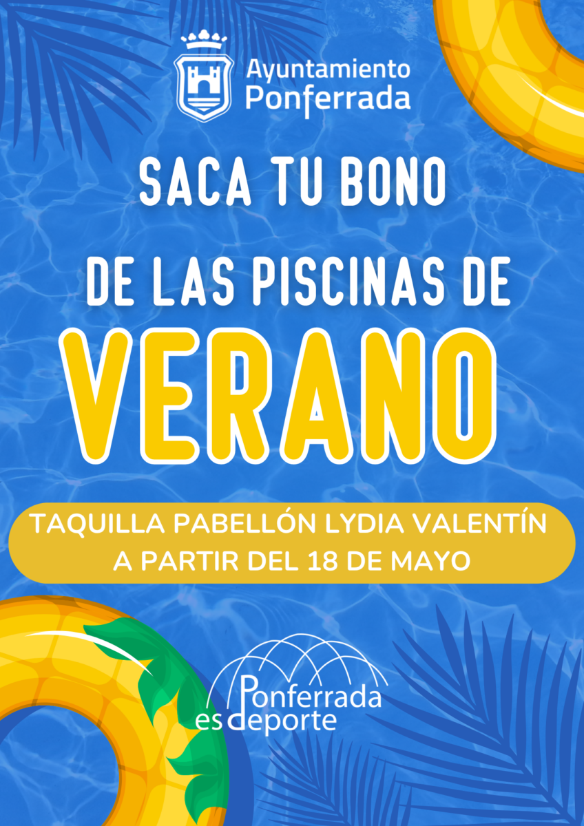 retirada de bono piscinas de verano en Ponferrada