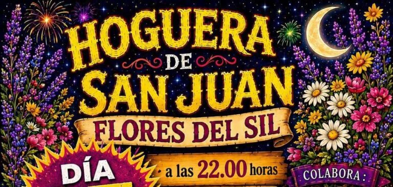 Hoguera de San Juan en Flores del Sil 2026