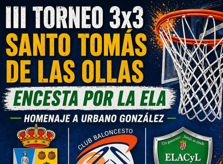 Las fiestas de Santo Tomás de las Ollas acogen este viernes un torneo de baloncesto 3x3 a favor de ELACyL y en homenaje a Urbano González