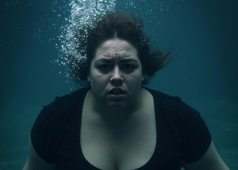 emma bajo el agua