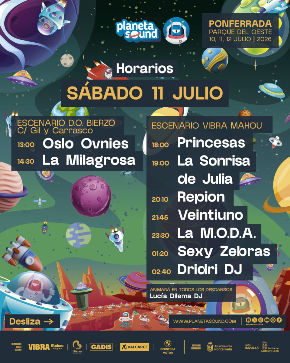 horarios planeta sound 2026 2