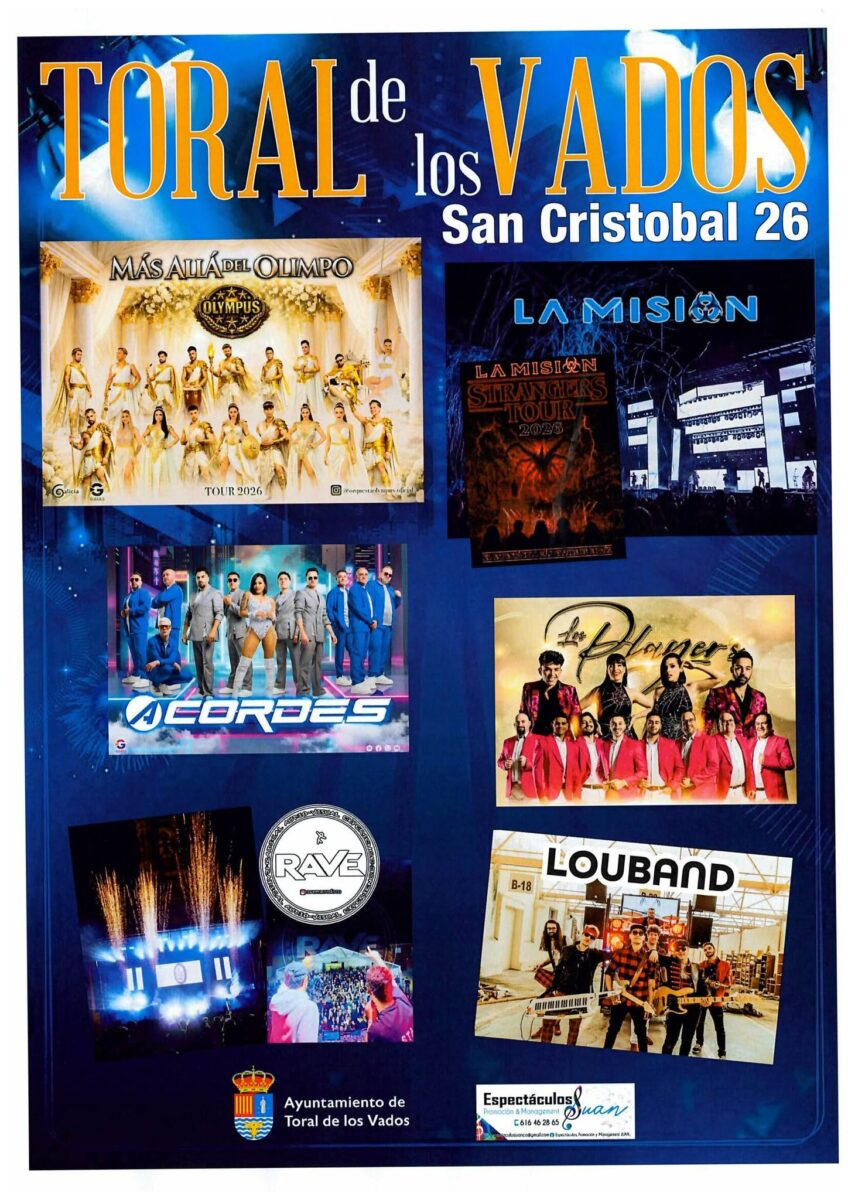 orquestas fiestas toral de los vados 2026