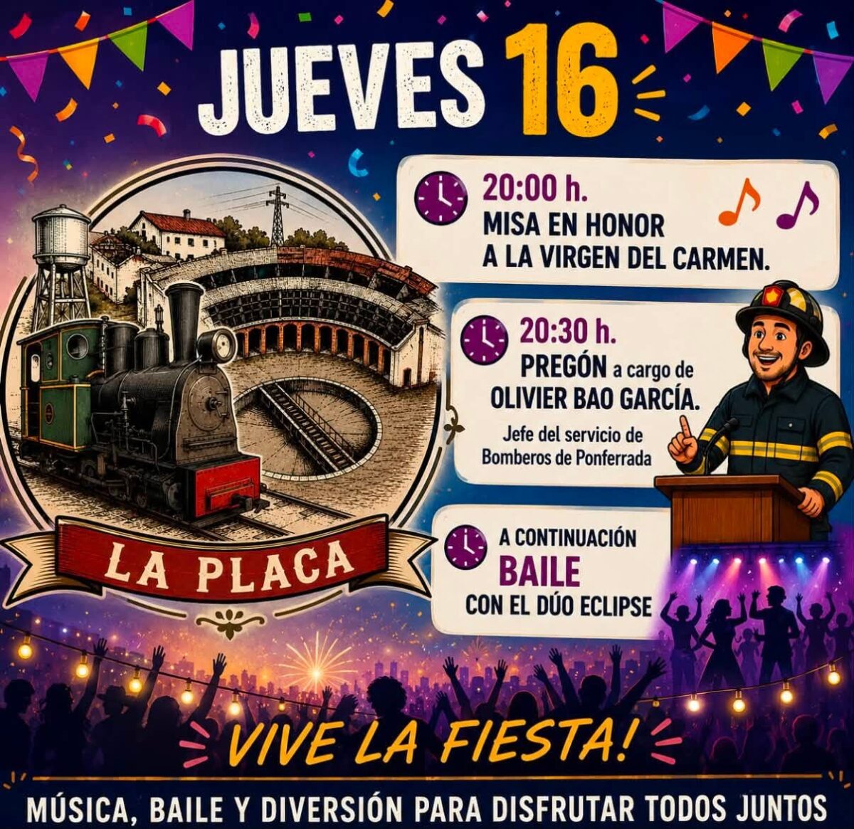 Fiestas de la placa 2026