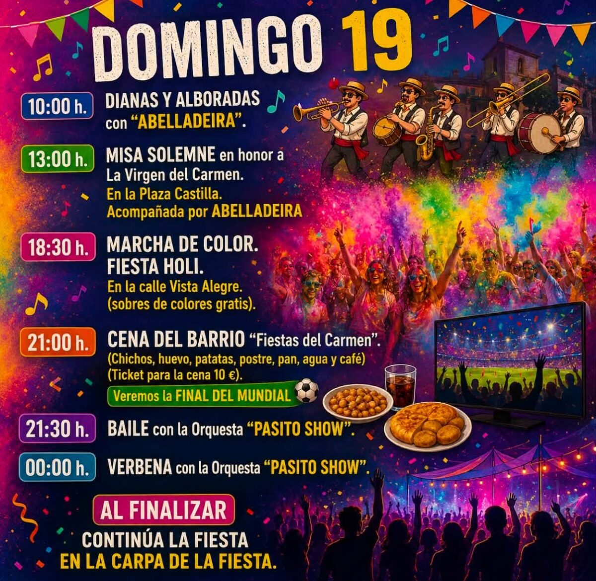 Fiestas de la placa 2026