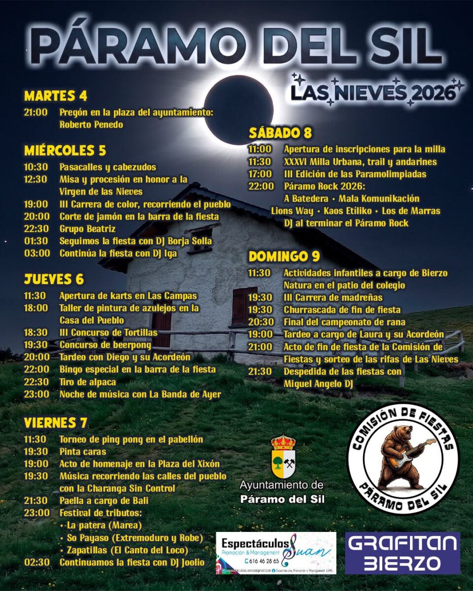 fiestas de paramo del sil 2026