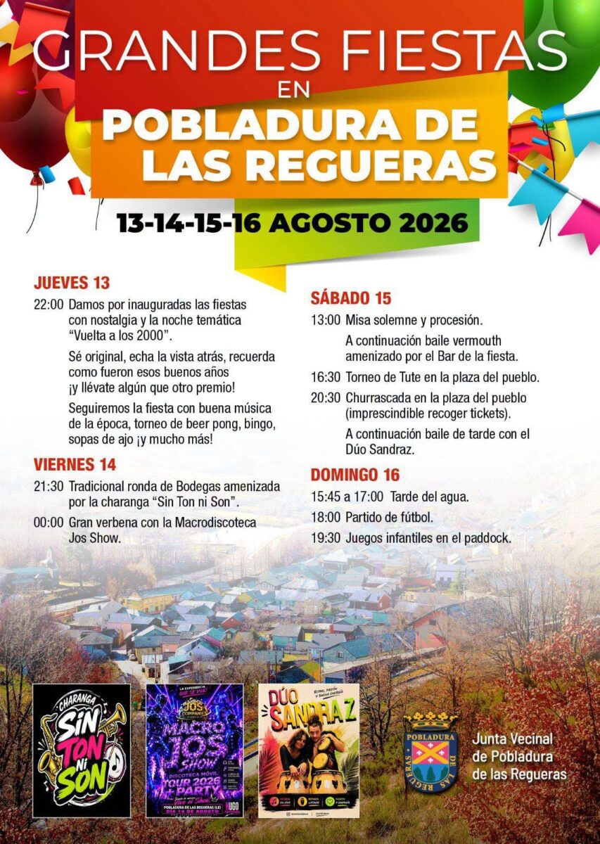 fiestas de pobladura de las regueras 2026