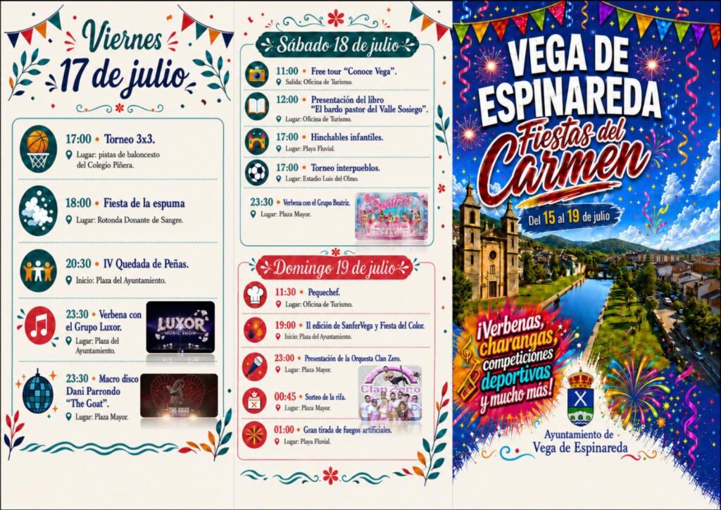 fiestas de vega de espinareda 2026