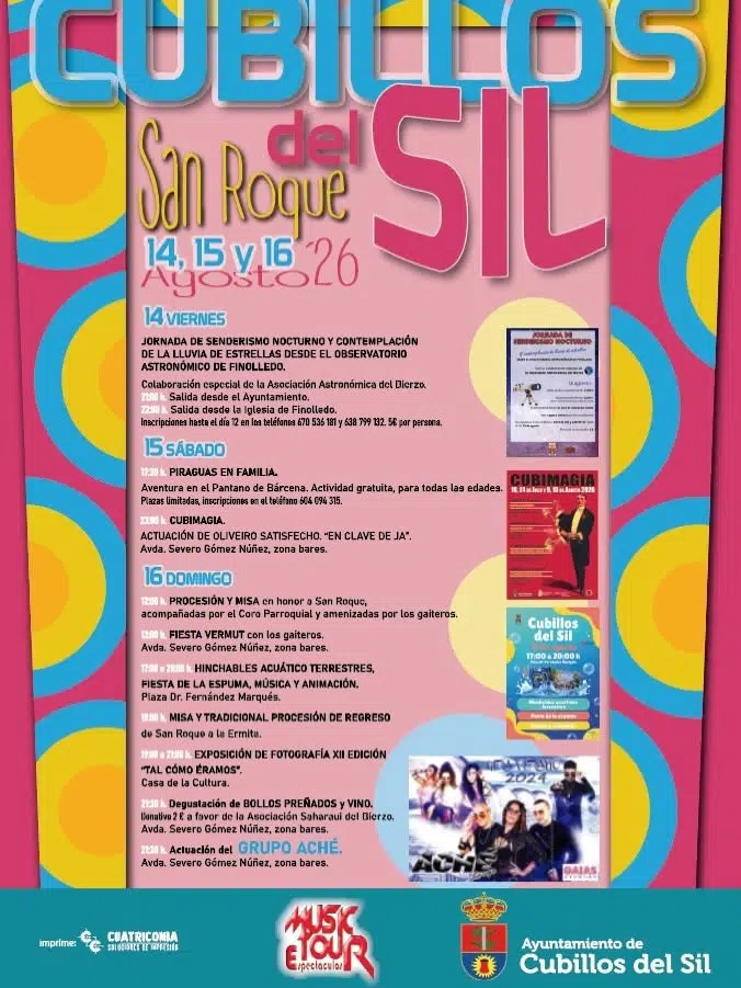 fiestas de san roque en cubillos del sil