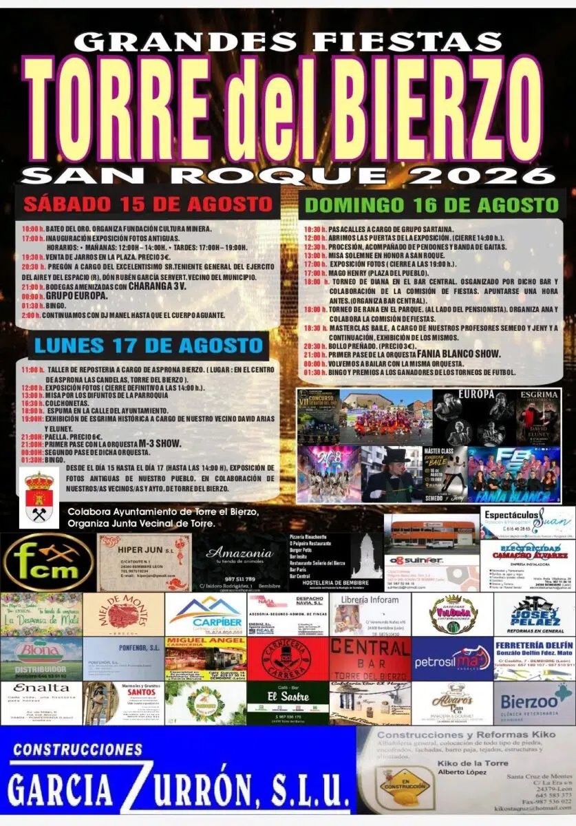 fiestas de torre del bierzo 2026