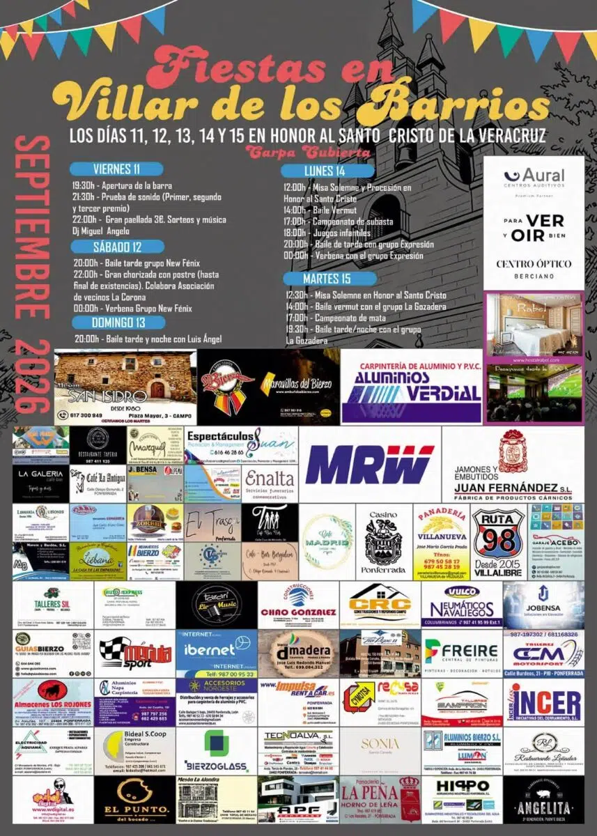 fiestas de villar de los barrios 2026