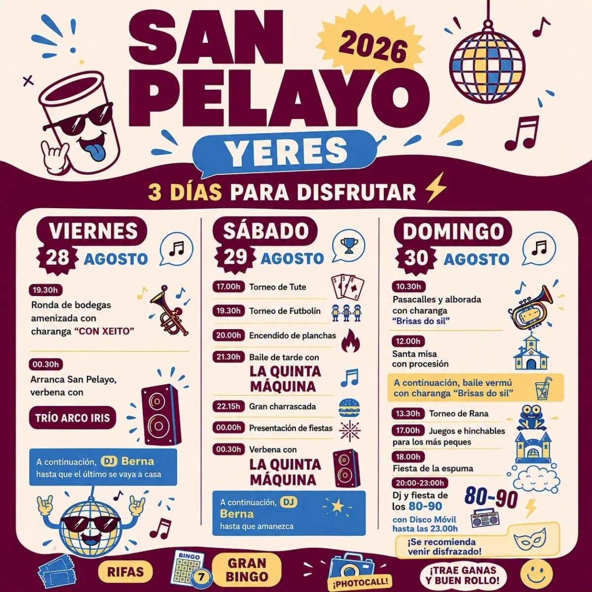 cartel fiestas de yeres 2026