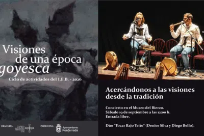 Concierto del dúo “Tocar Bajo Teito” en el Museo del Bierzo