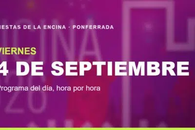 Portada del programa de las Fiestas de la Encina 2026 en Ponferrada para el viernes 4 de septiembre