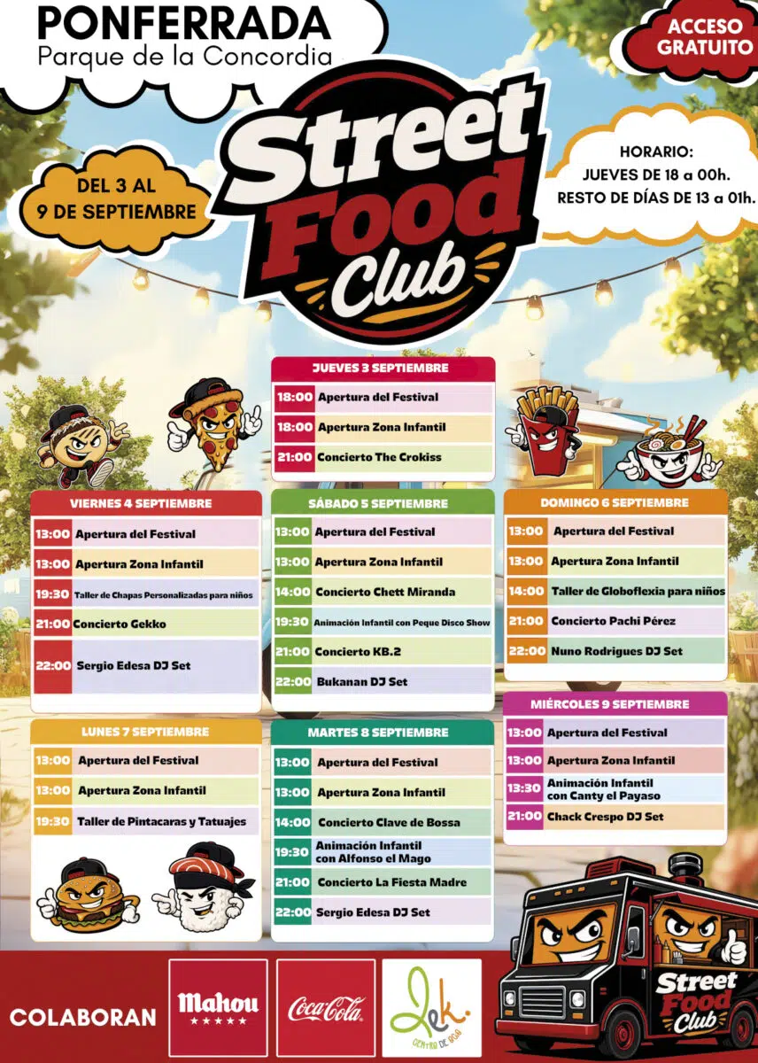 programa food trucks encina 2026 ponferrada