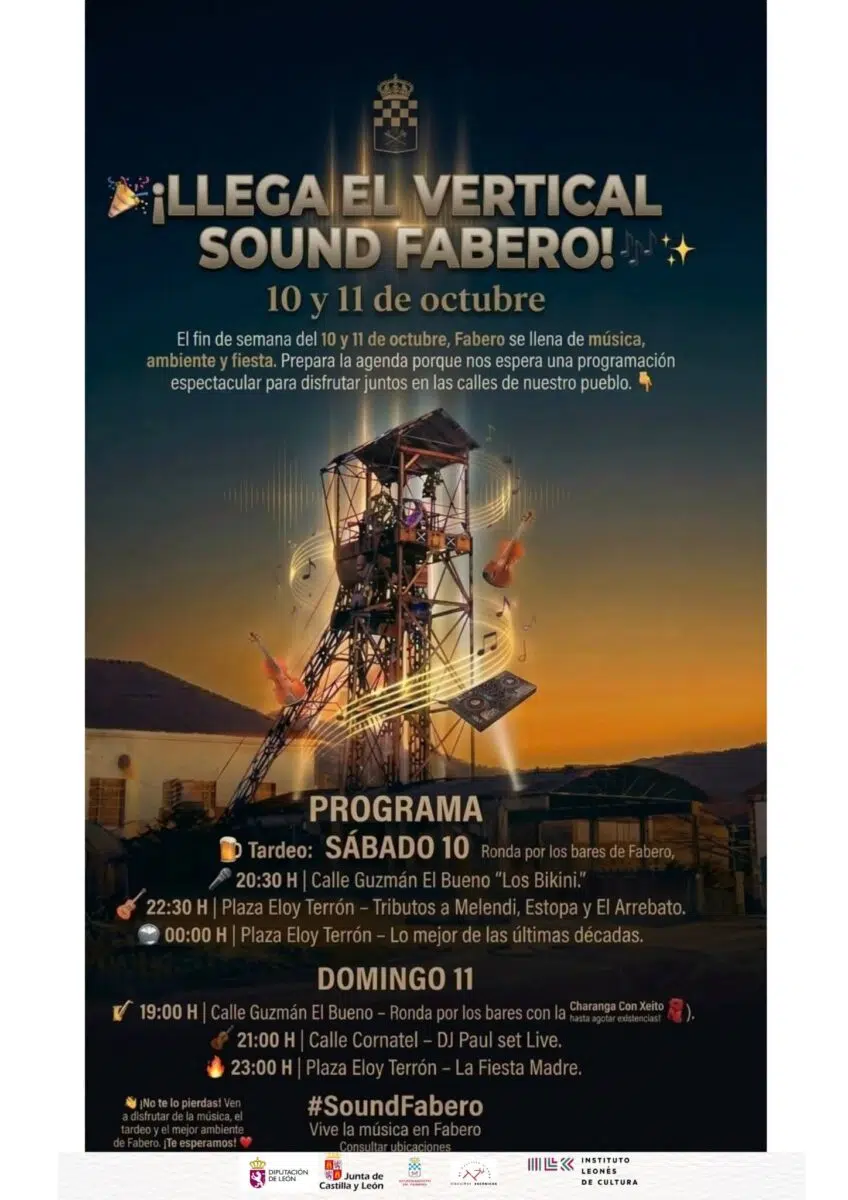 Festival Vertical Sound 2026 tributos a Melendi, Estopa y El Arrebato en Fabero