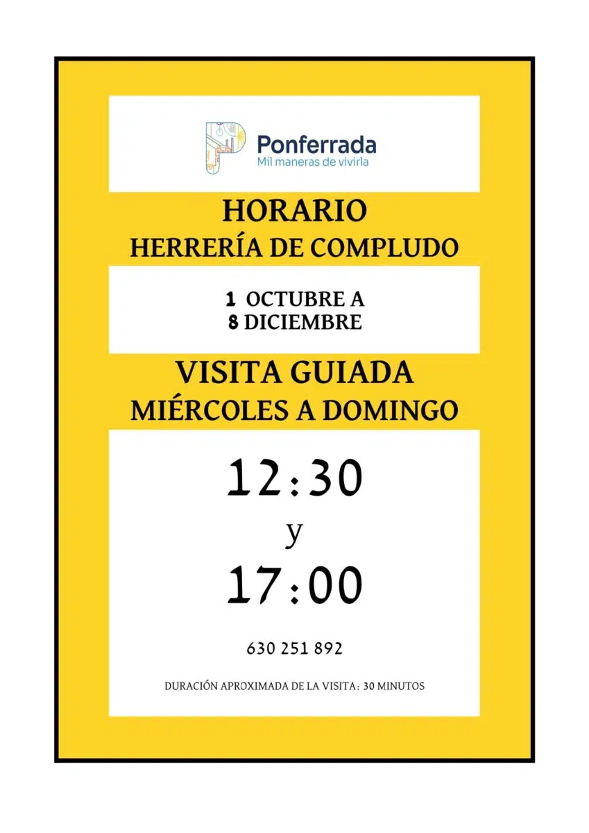 Horario Otoño 2026 Herrería Compludo