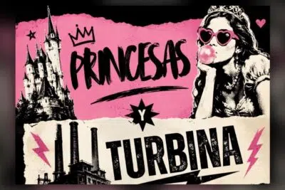 Princesas y Turbina, cartel del concierto en el pub Morticia de Ponferrada